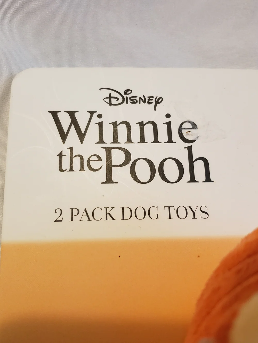 Disney Yellow Winnie the Pooh & Blue Eeyore Dog Toy Duo in Orange Pumpkin Outfit